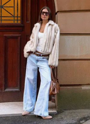 Urban Edge Naylor Faux Fur Jacket - Blonde