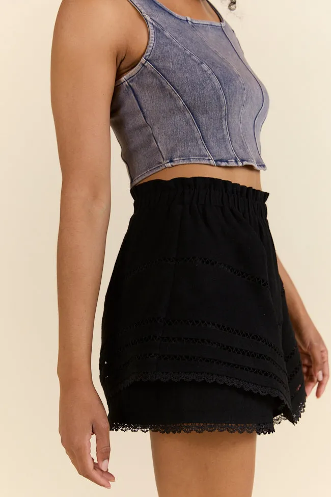 Highway Harmony Woven Black Skort SALE Functional Fashion