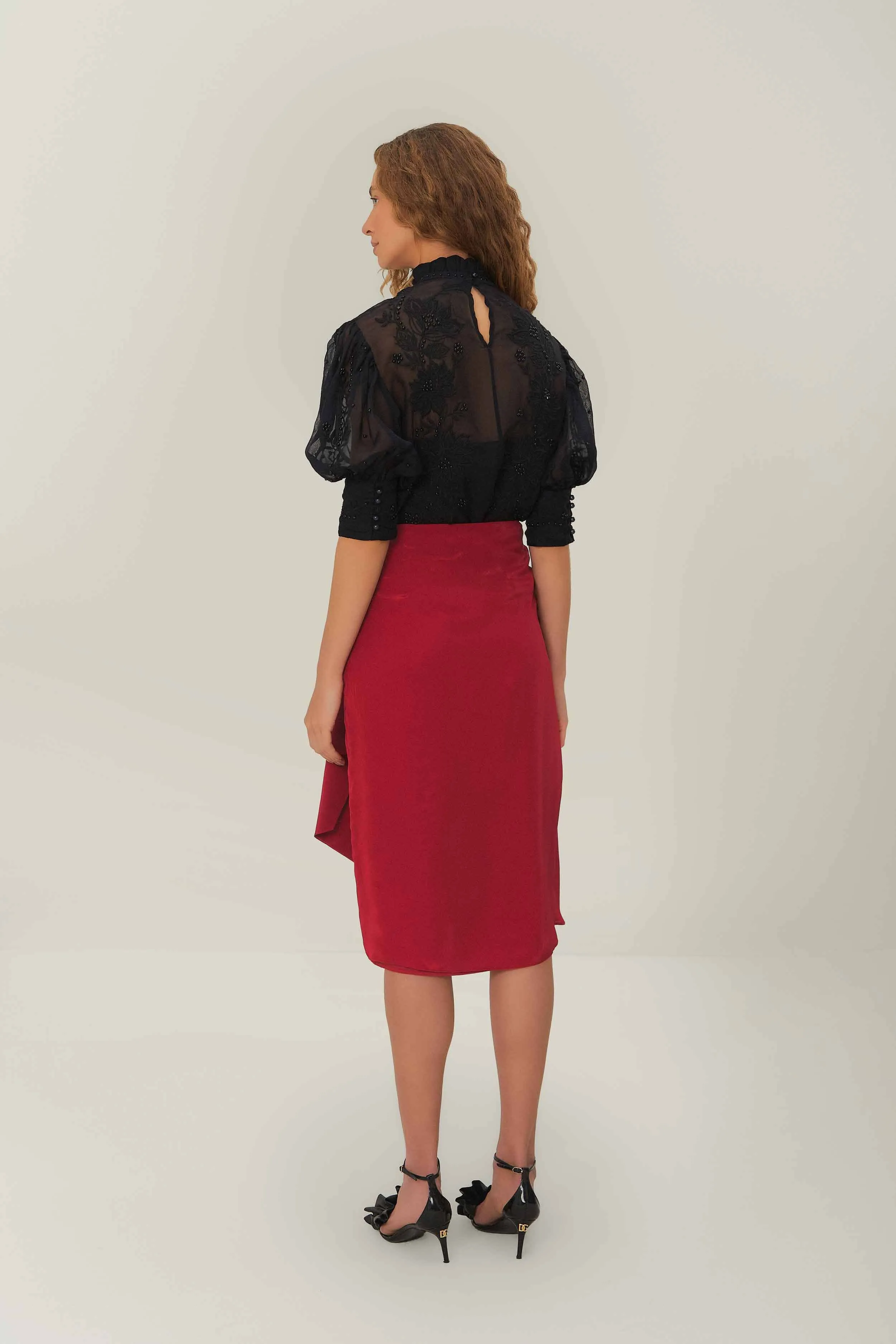 Red Midi Skirt Limited Release