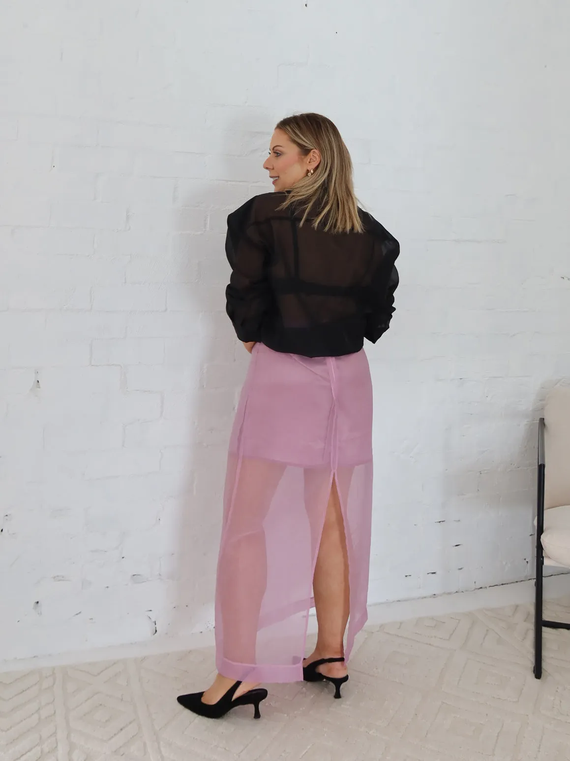 Remy Skirt- Lilac Ventilated Slits