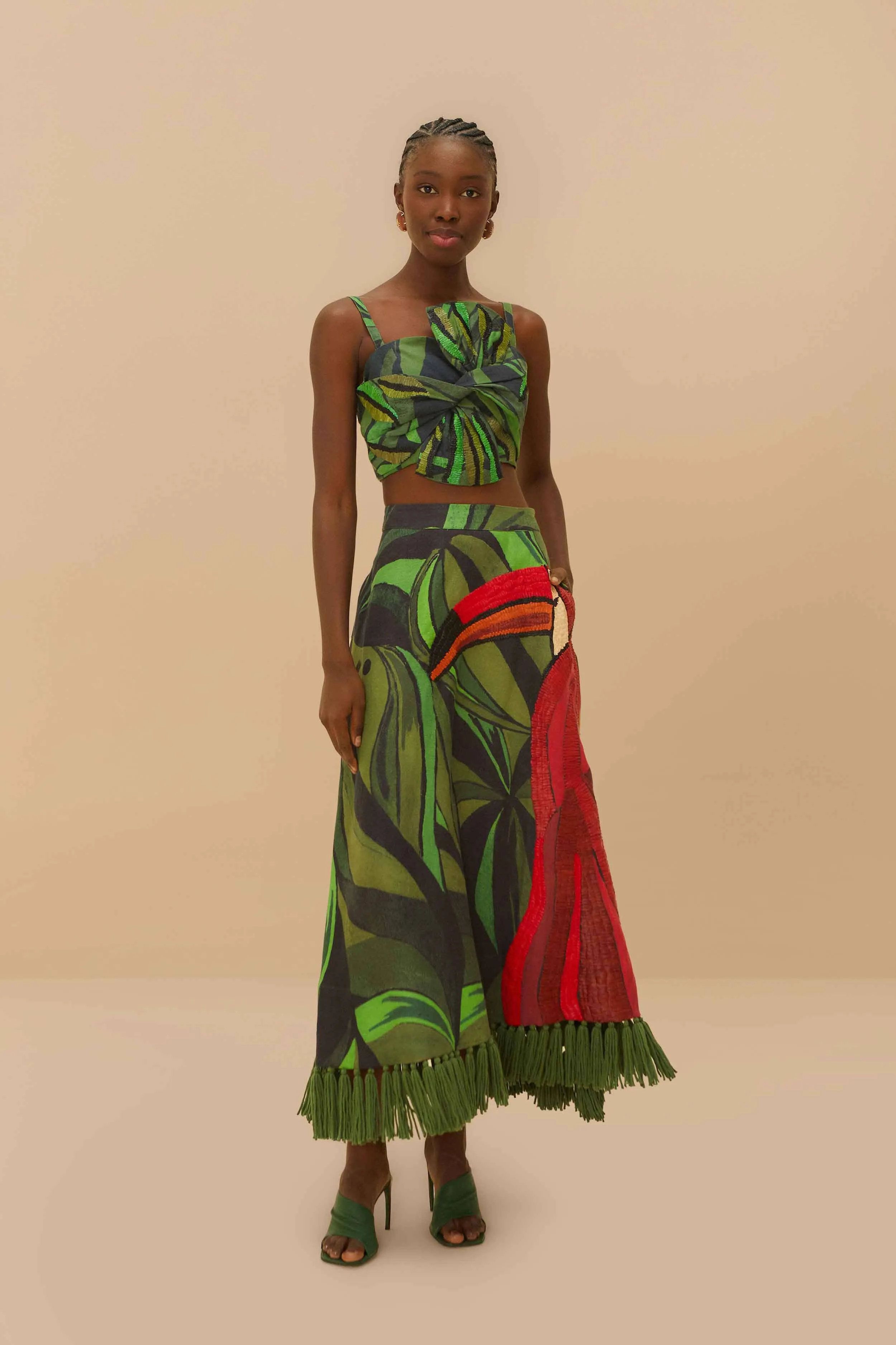 Athletic Apparel Desert Heat Coconut Tree Flow Top