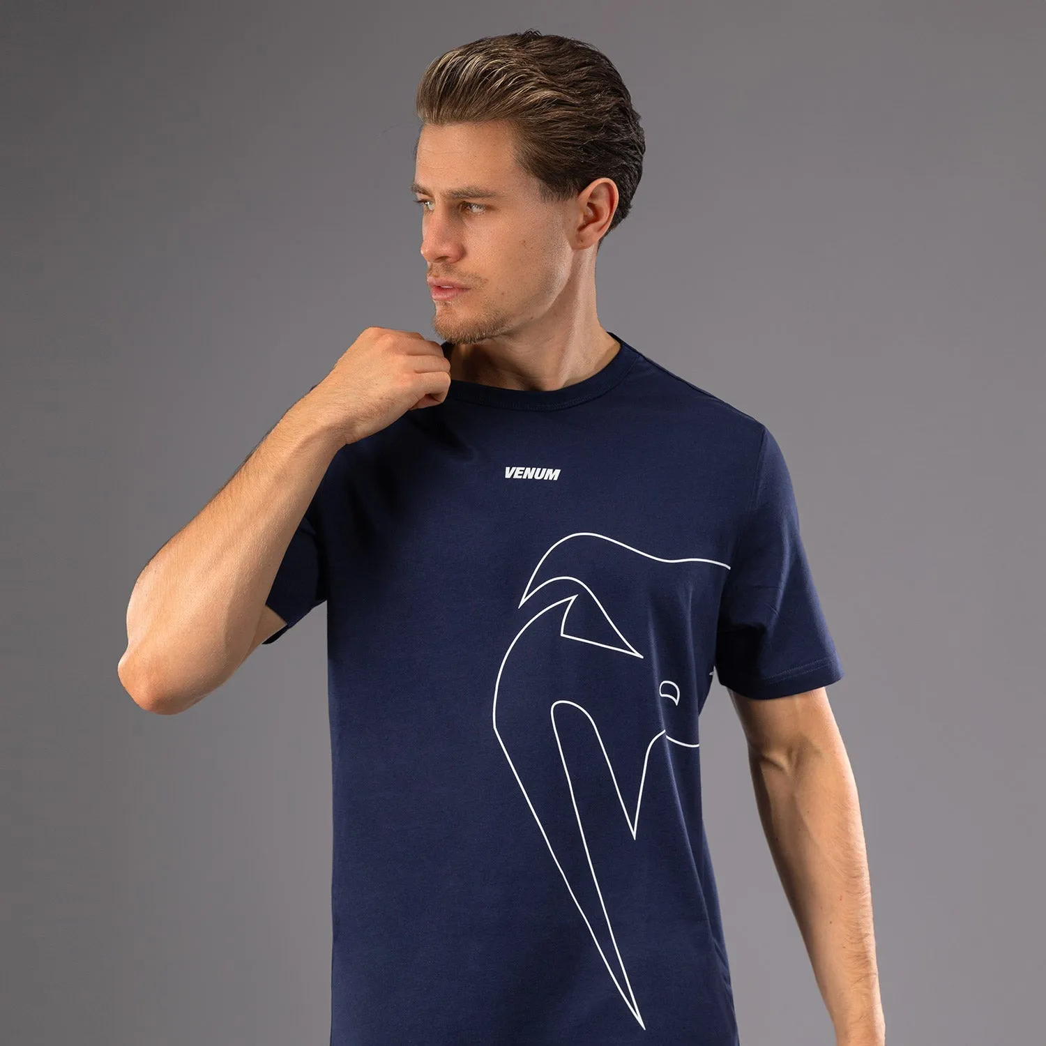 Venum Giant Connect T-Shirt - Navy Blue Holiday Outfit Style