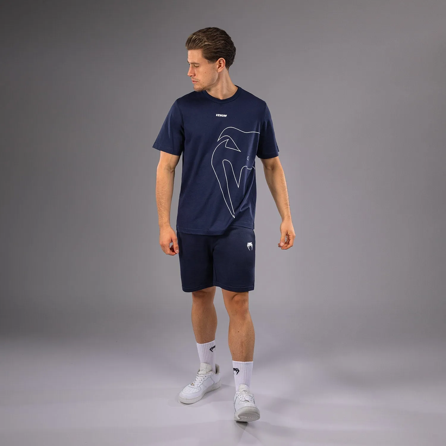 Moisture Wicking Technology Minimalist Style Venum Giant Connect T-Shirt - Navy Blue