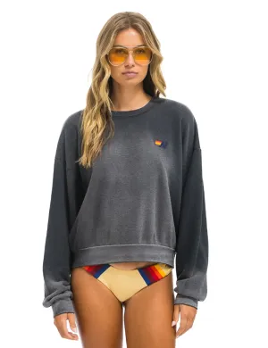 Cold-Weather Gear Chill Look Relaxed Essential Crew Sweatshirt, Faded Smoke