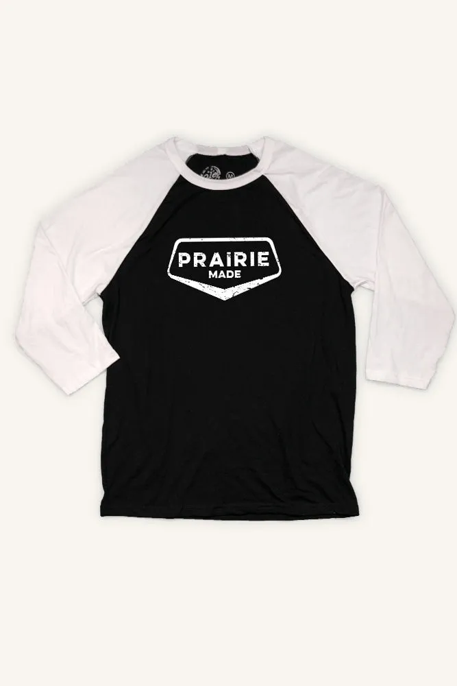 Simple Wear Smooth Look Prairie Made Baseball Shirt (Unisex)