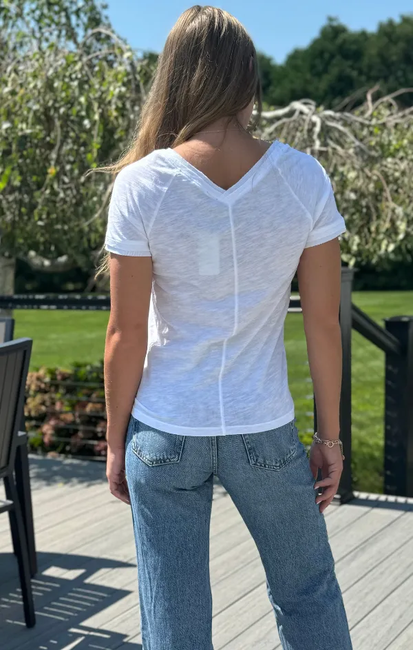 Ventilated Back Panels MoistureControl Lining Rib Mix V Neck Tee