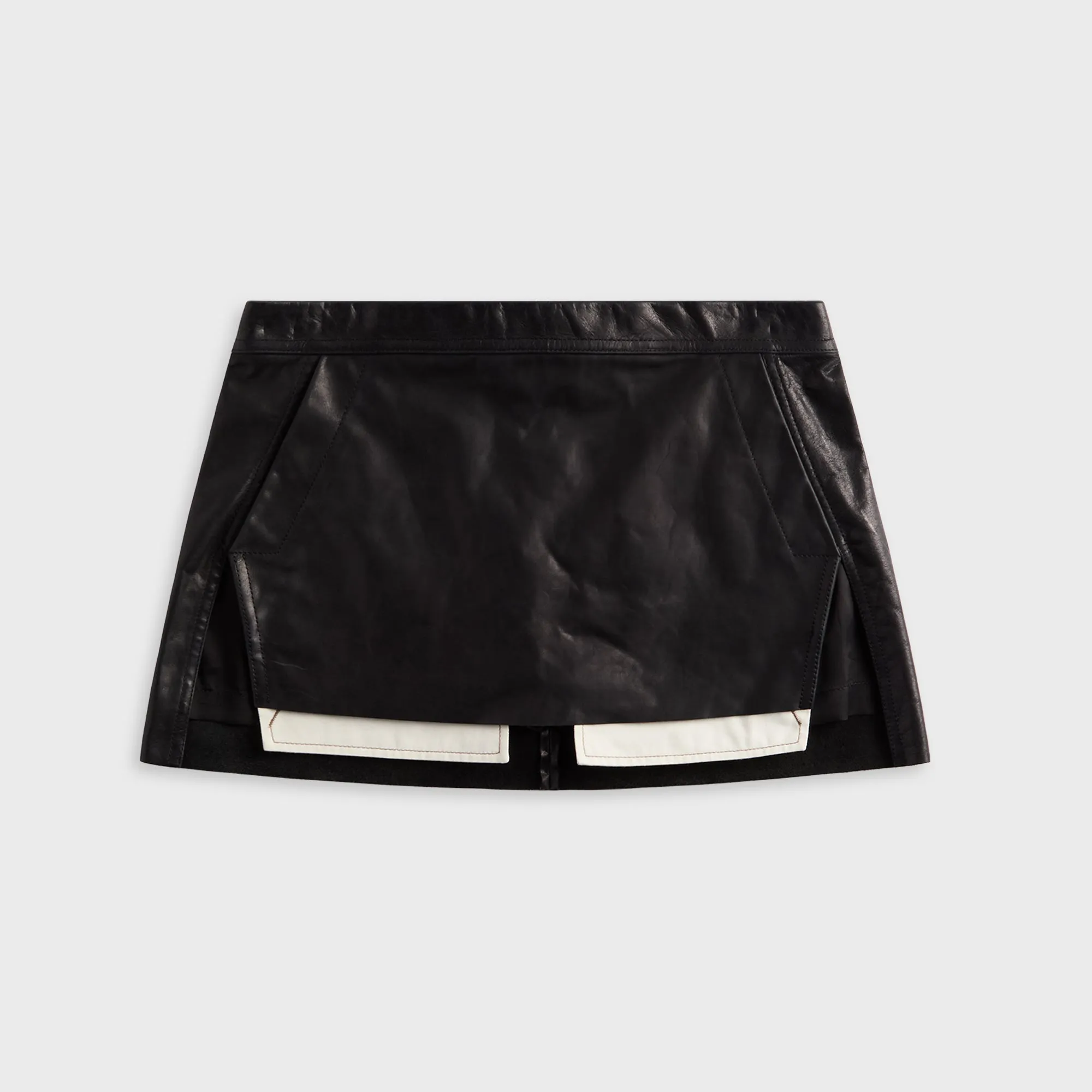 Rick Owens Fog Cutoff Mini Skirt - Black Maximalist look