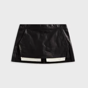 Rick Owens Fog Cutoff Mini Skirt - Black Maximalist look