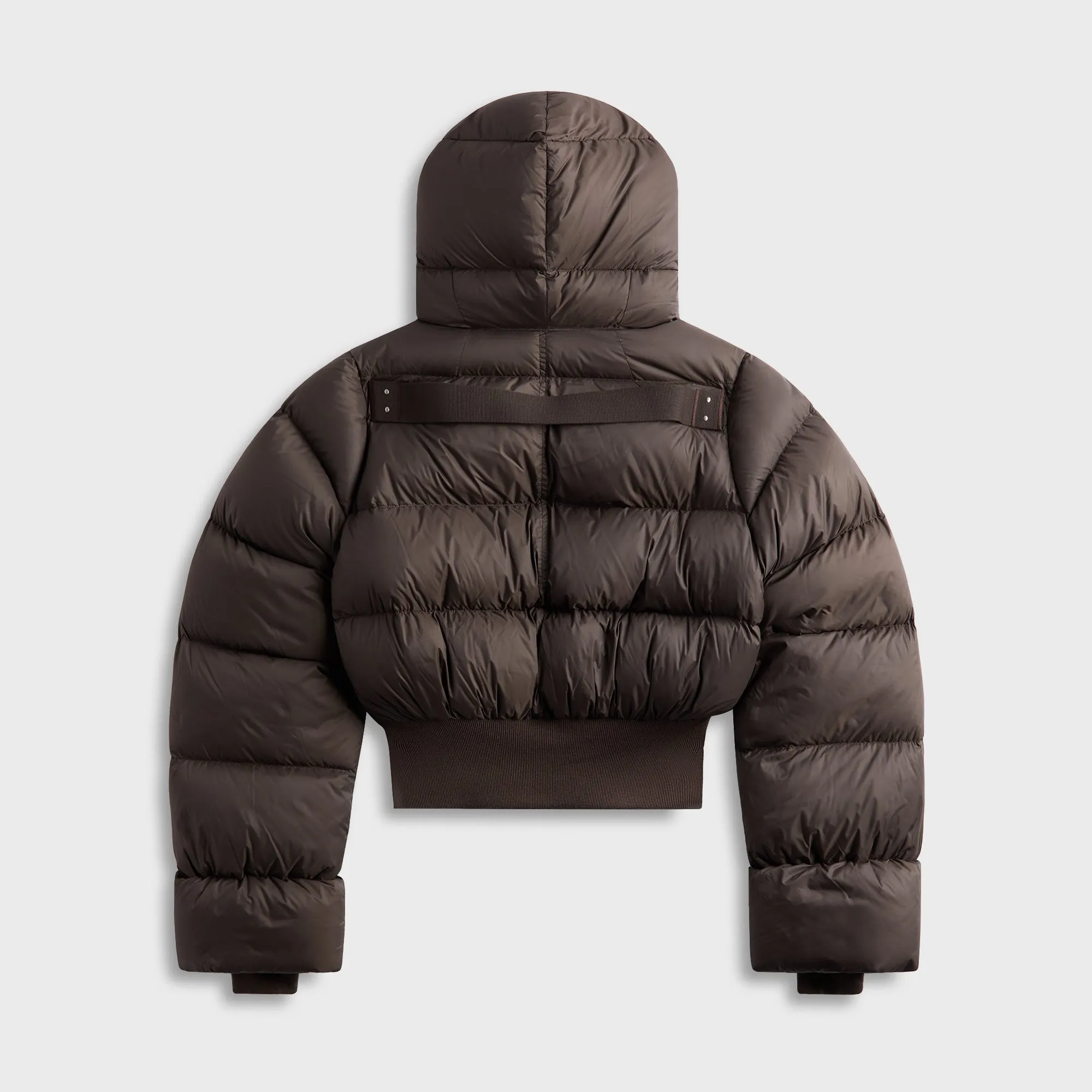 Bonded Edge Finish Quick Release Fasteners Rick Owens Giacca Hooded Jacket - Darkdust