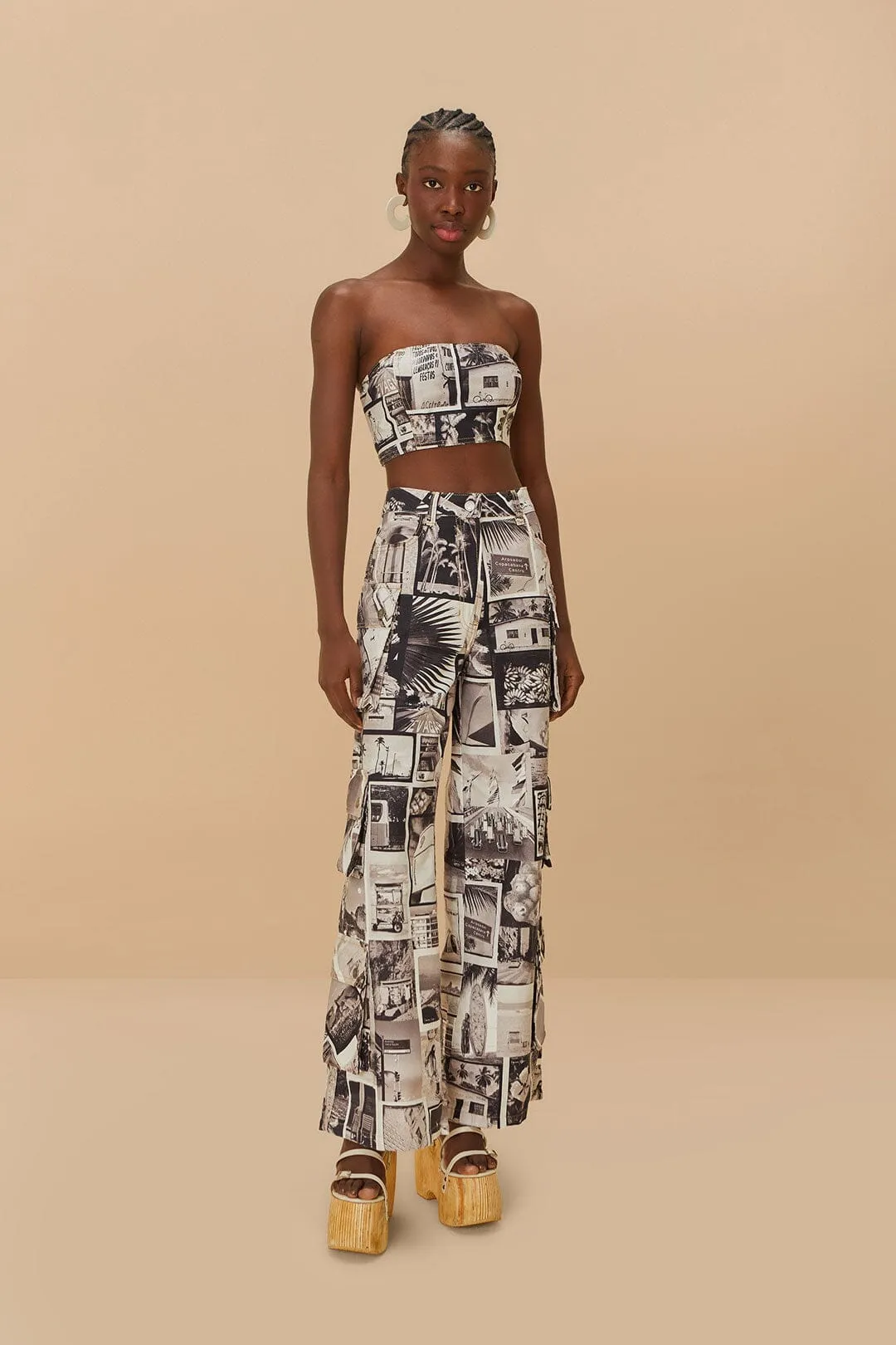 Crown Fit Rio Noir Strapless Crop Top