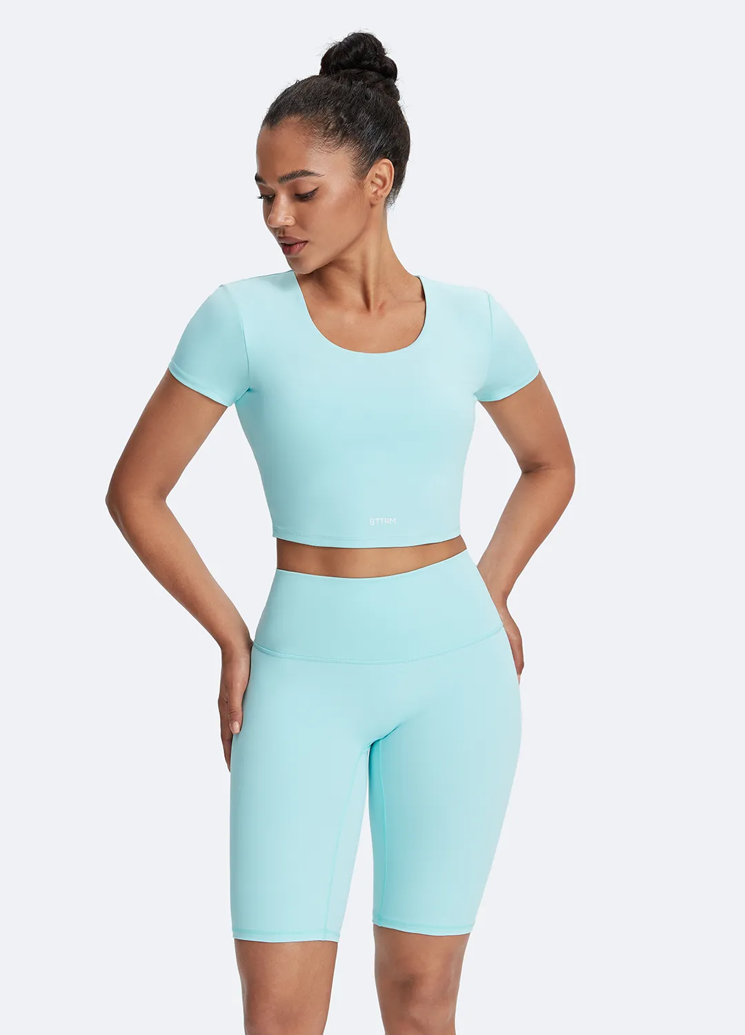 Round Neck Crop Top Comfortable seams