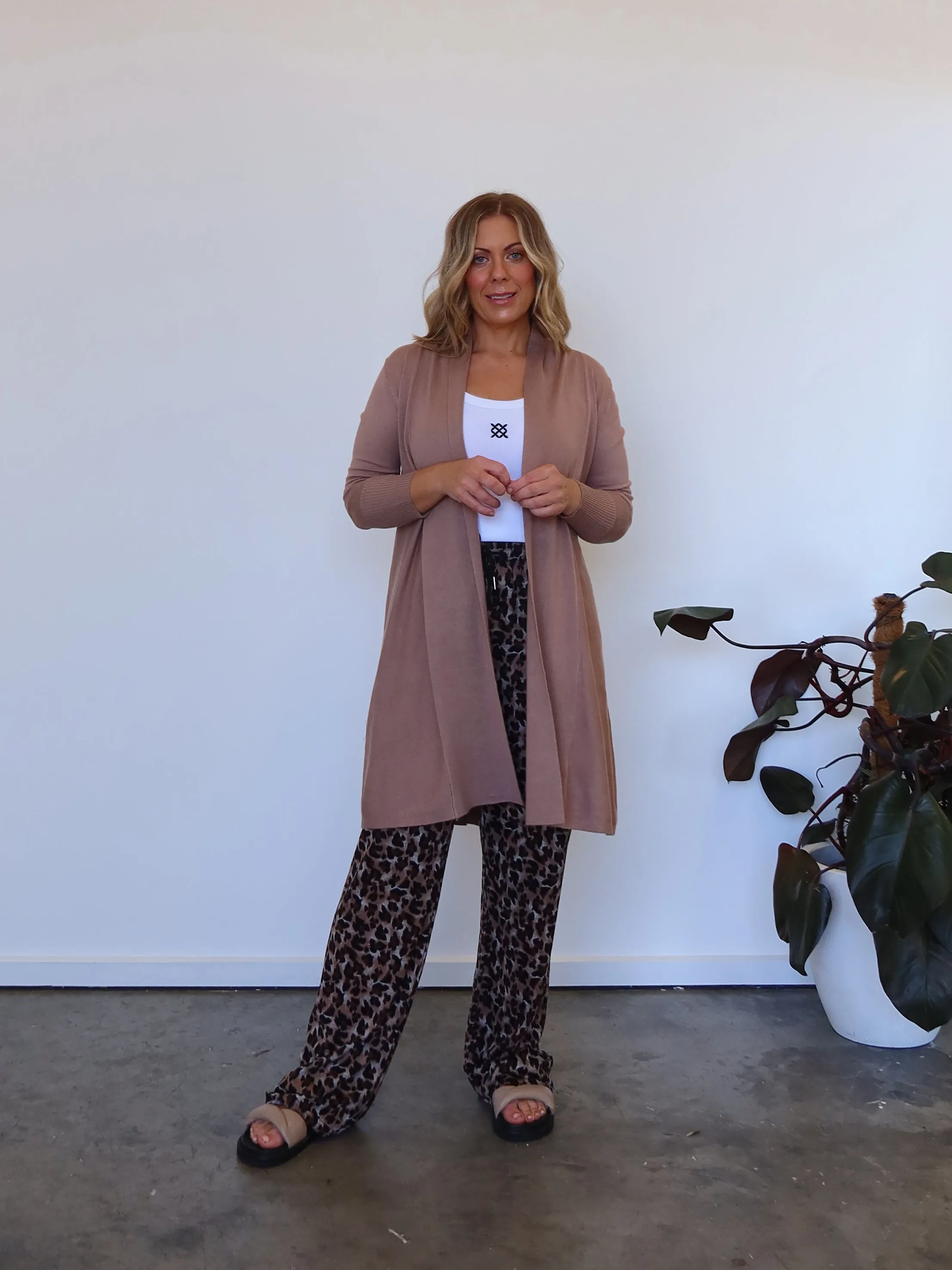 Butter Soft Yarn Rowan Cardigan - Mushroom