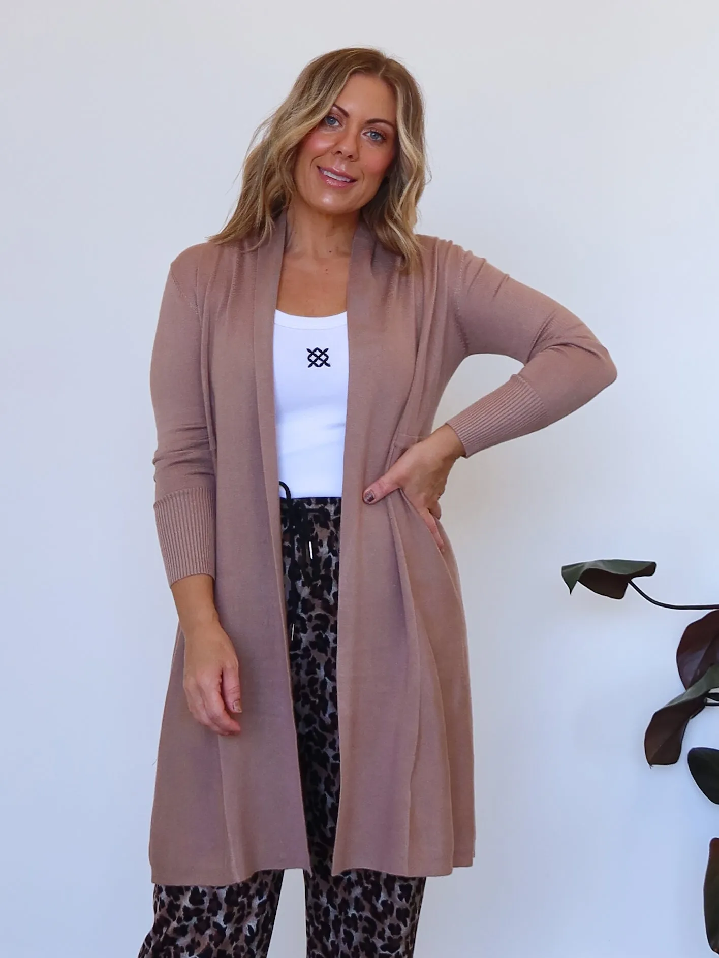 Rowan Cardigan - Mushroom Cozy Weekend