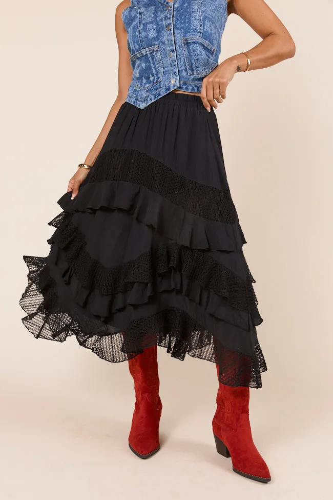 Karla Black Layered Ruffle Skirt Smooth Finish Mood Dressing