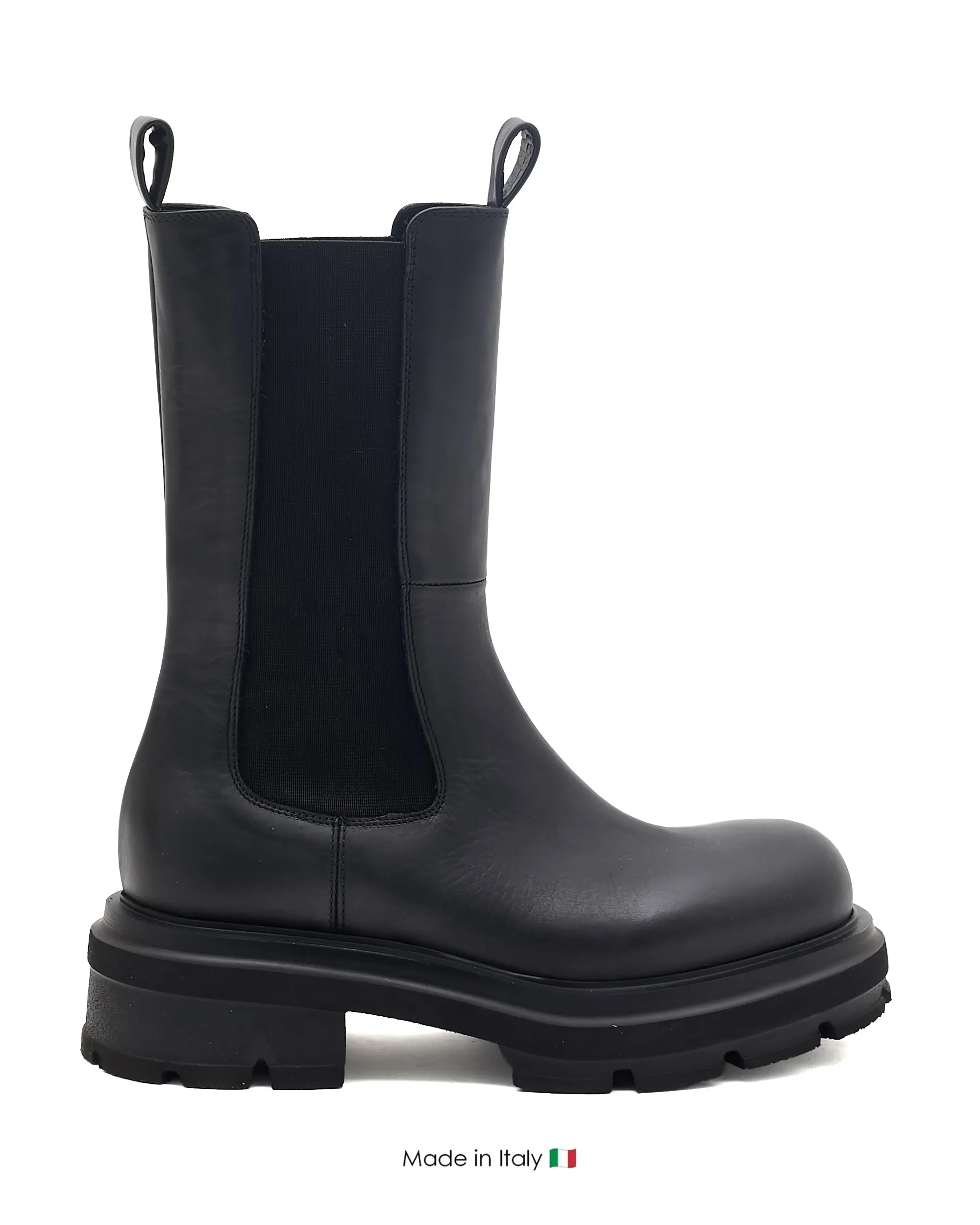Storm Proof Durable Sole E4008 Black Boot Leather