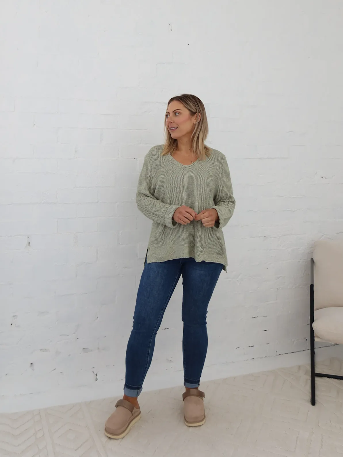 Sailah Knit - Sage Indoor Comfort