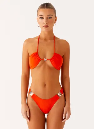 Saint Lucia Bikini Bottom - Orange Ocean Style