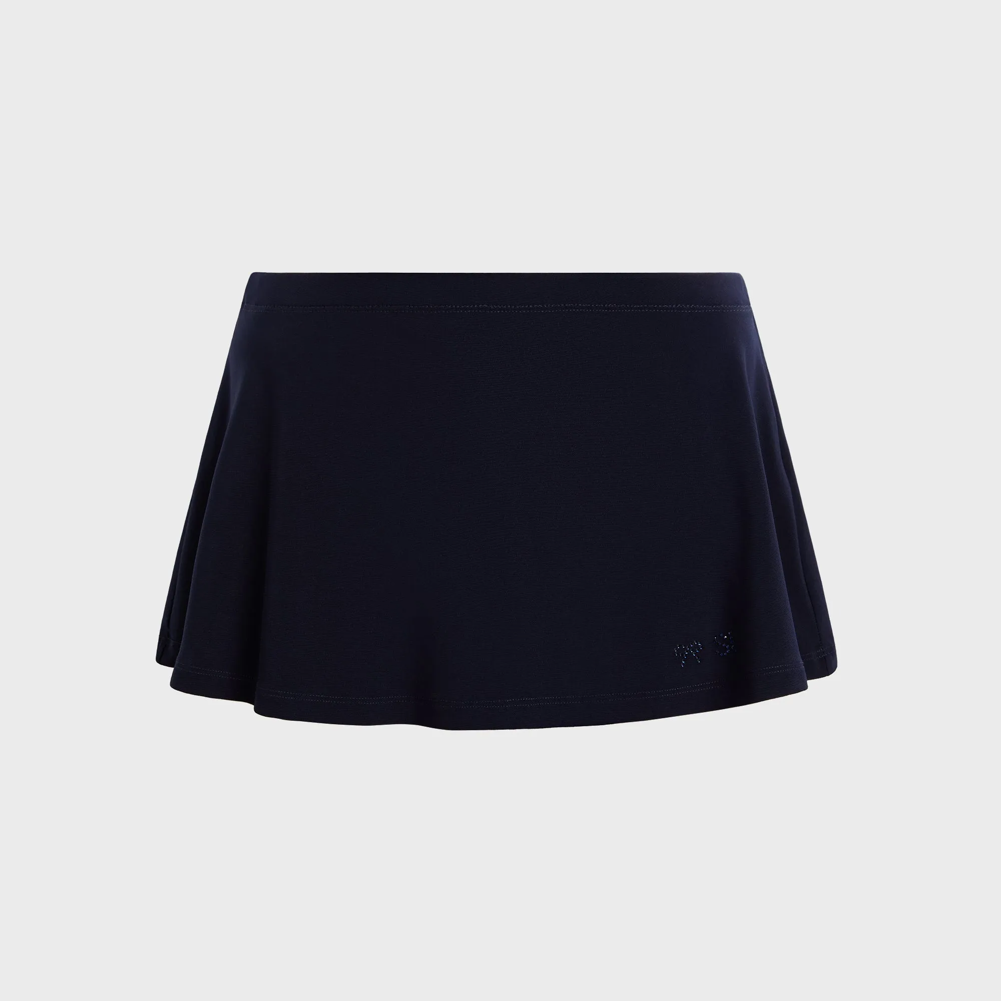 Sandy Liang Mondo Skort - Navy Mix Texture