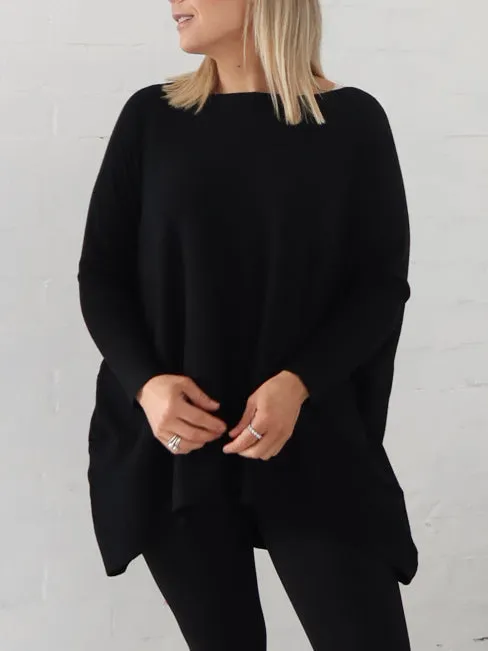 Scout Knit - Black Timeless Feel Layering Piece