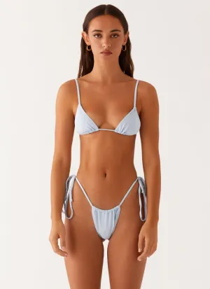 Seaside Vacation chlorine resistant Calista Bikini Top - Blue