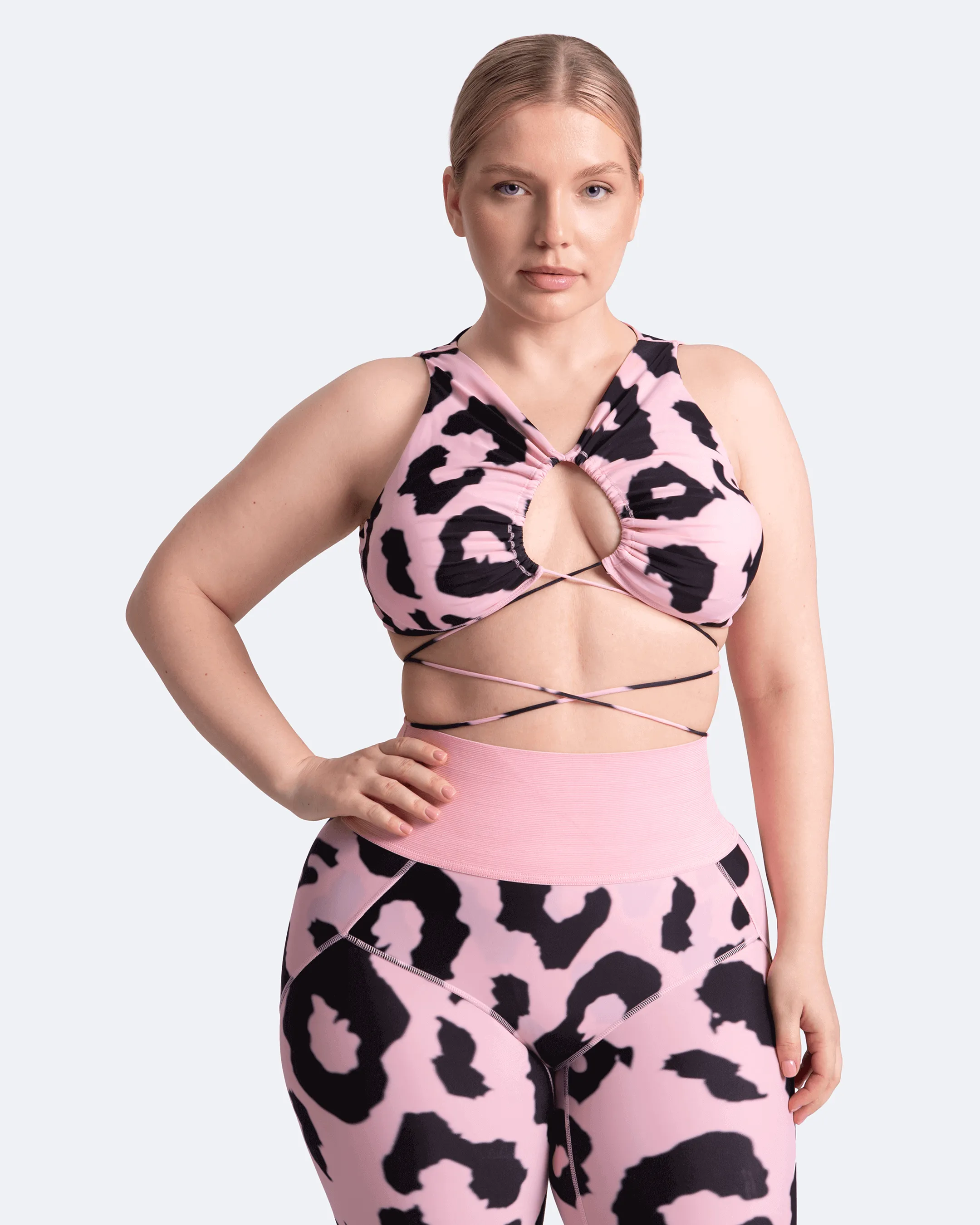 Sexy Front-Tie Support Top Lightweight Feel