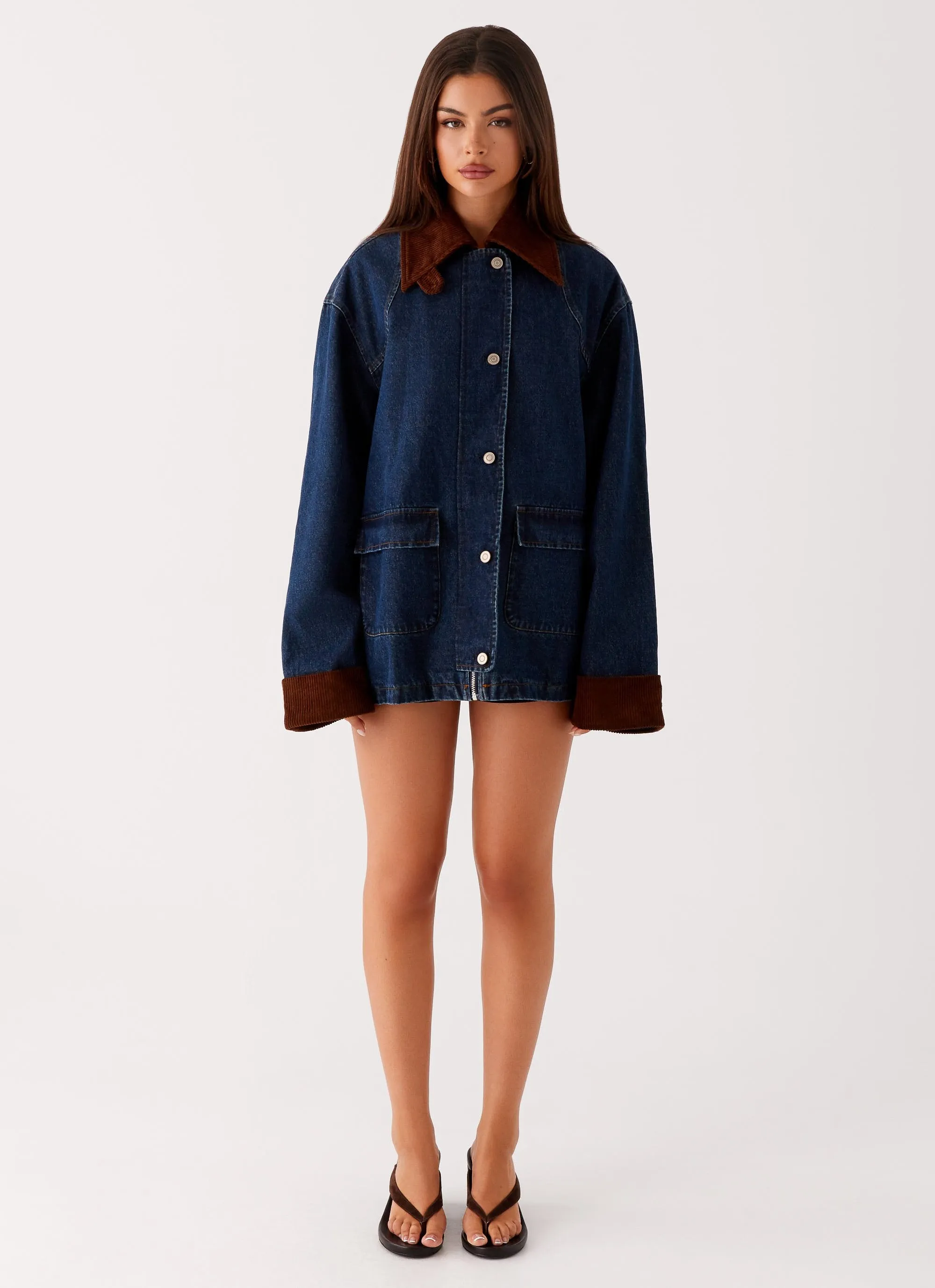 Elegant Evening Koda Denim Jacket - Indigo