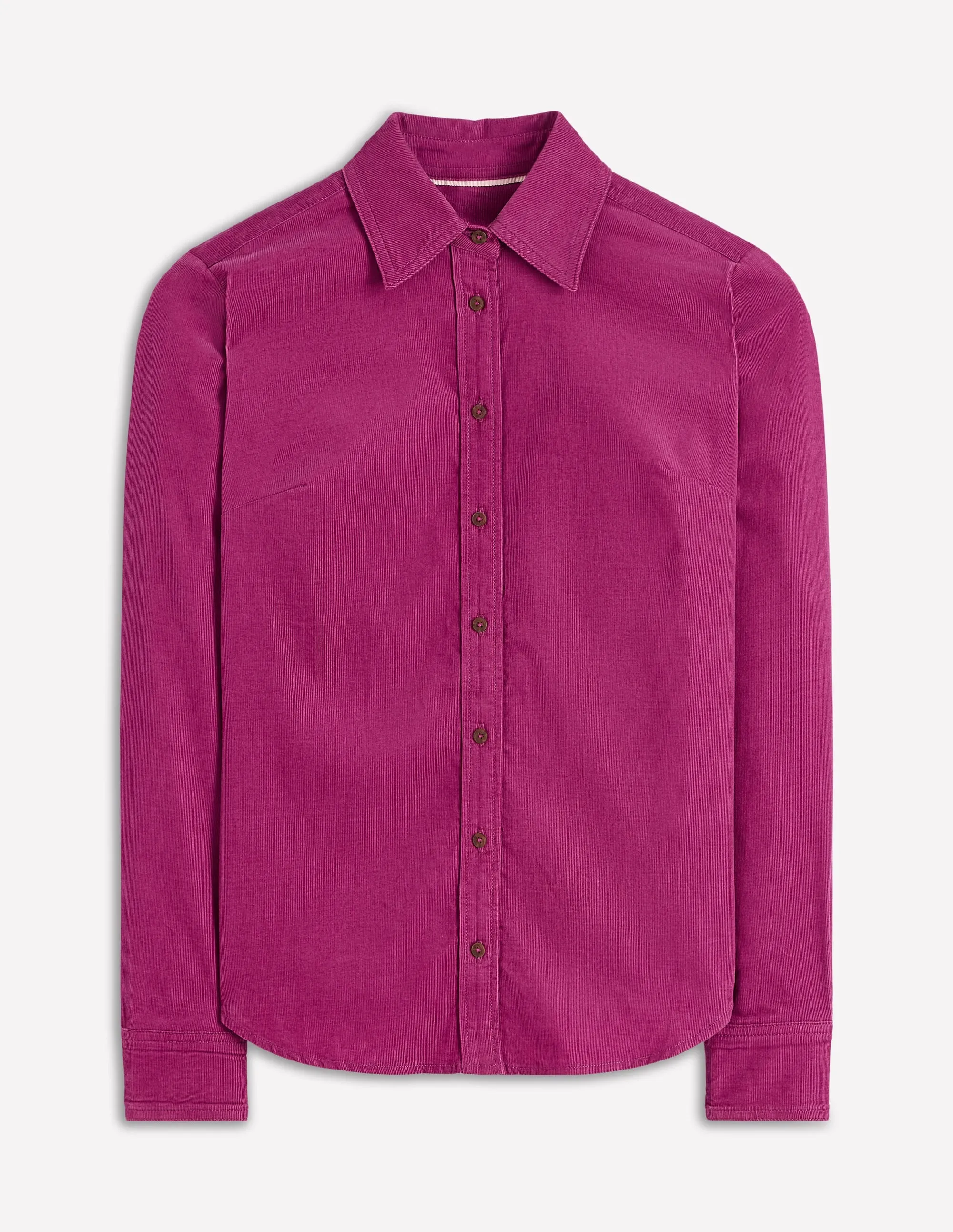 Sporty Chic Sienna Cord Shirt-Rich Magenta