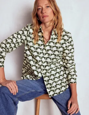 Sienna Cotton Shirt-Green, Geo Swan Ultimate Wear Athletic and Cool