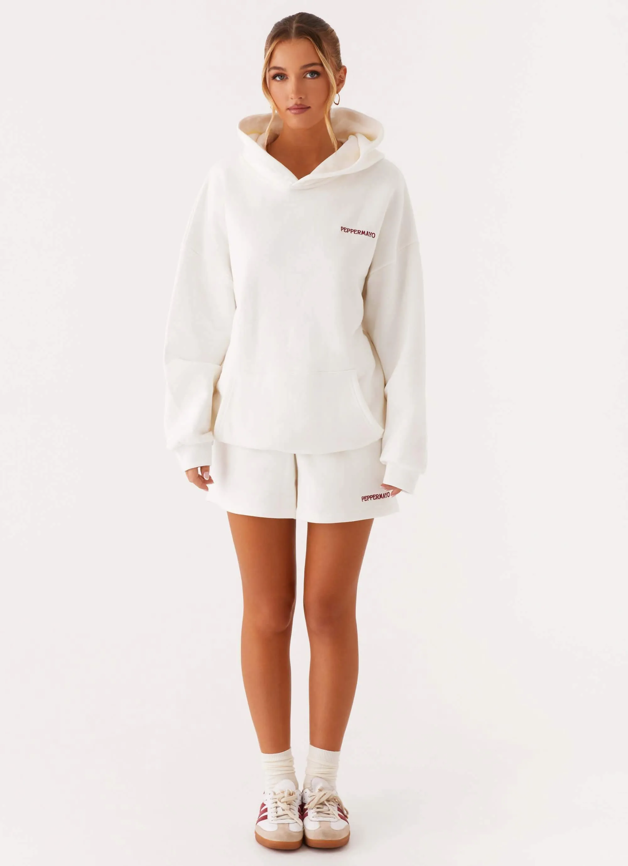 Ventilation System Signature Oversized Hoodie - Ivory