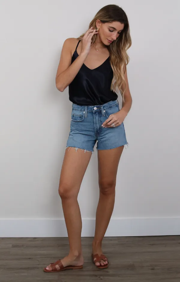 Silky Slip Top in Navy Quiet Luxury Fable Core