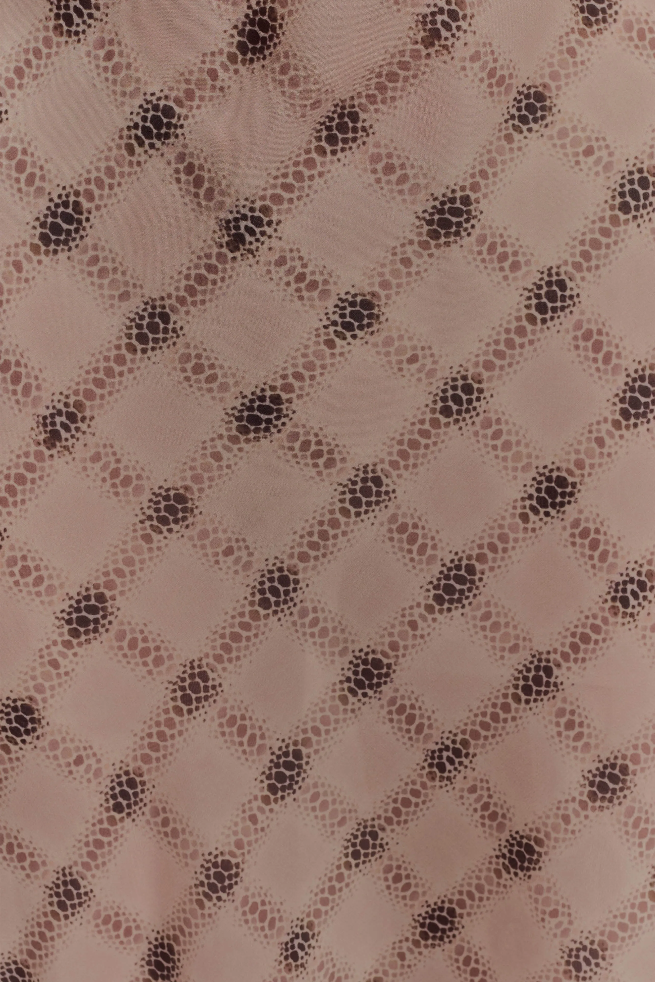 Silvana Chiffon Maxi Dress - Snake Check Print Mocha perfect for events