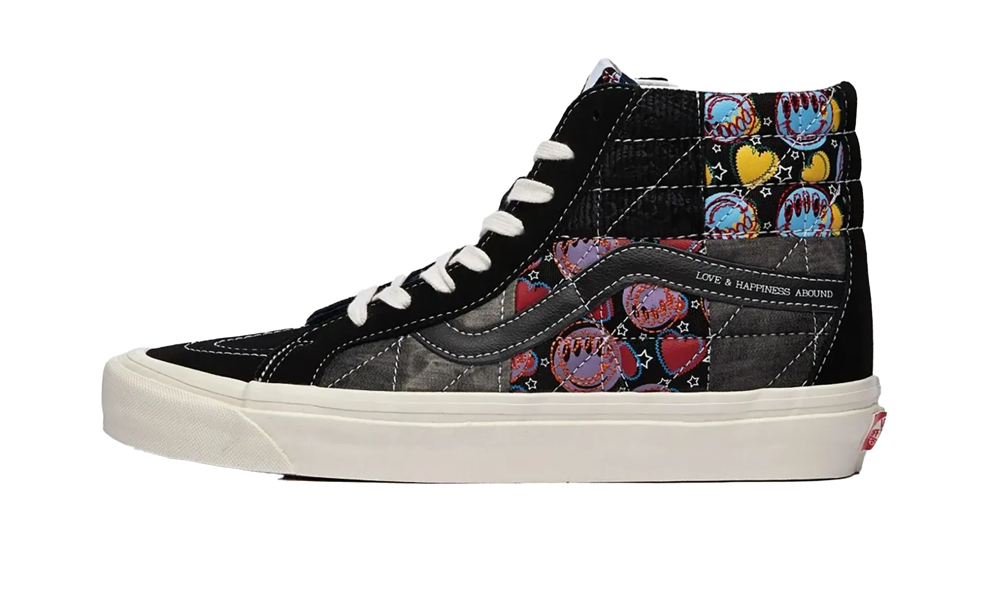 Creek Run Sk8-Hi 38 DX Anaheim "Positivity Patchwork Black"
