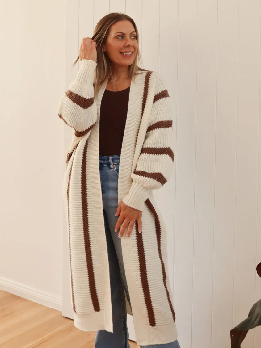 Paris Cardigan - Vanilla Reinforced Seams