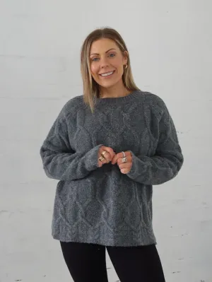 Lois Knit- Gunmetal Mood Wear