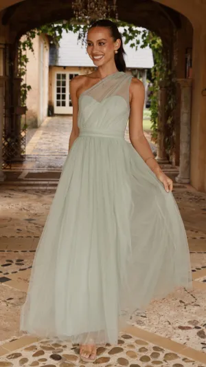 Talissa Tulle Maxi Dress - Sage Date Vibe
