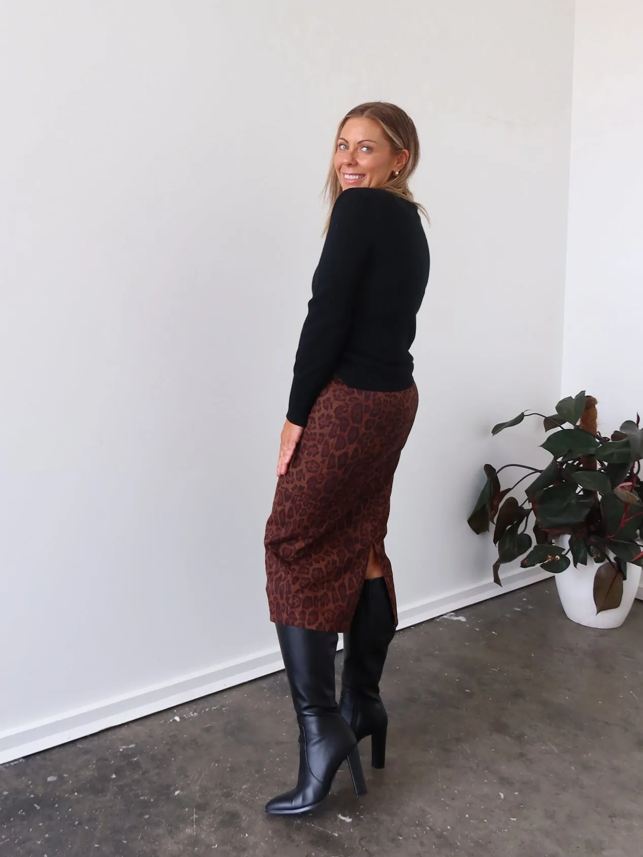 Chic Appeal Dance Practice Avalie Skirt - Leopard Print