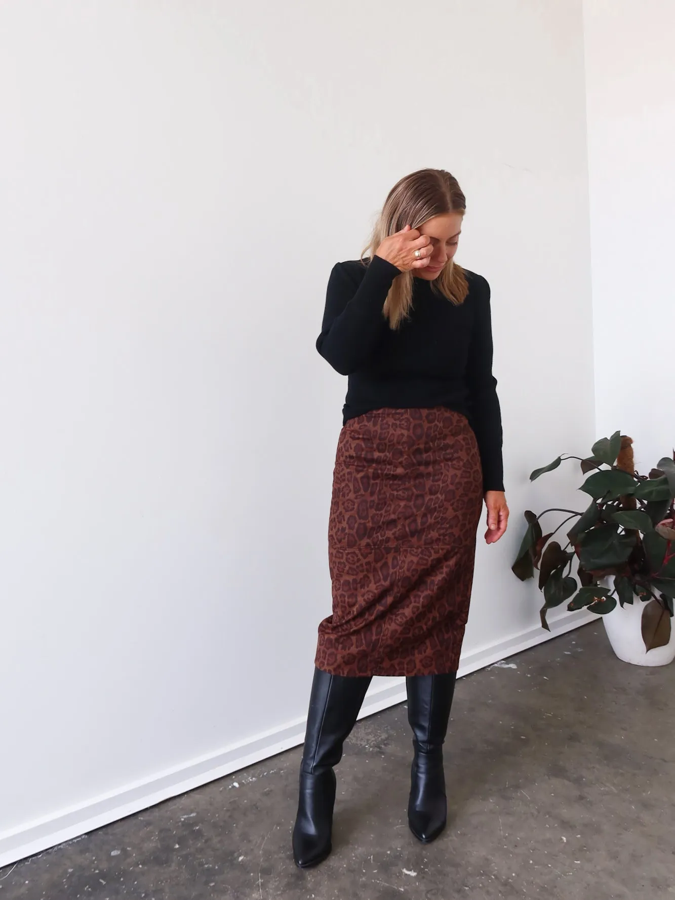 Sophisticated Mood Avalie Skirt - Leopard Print