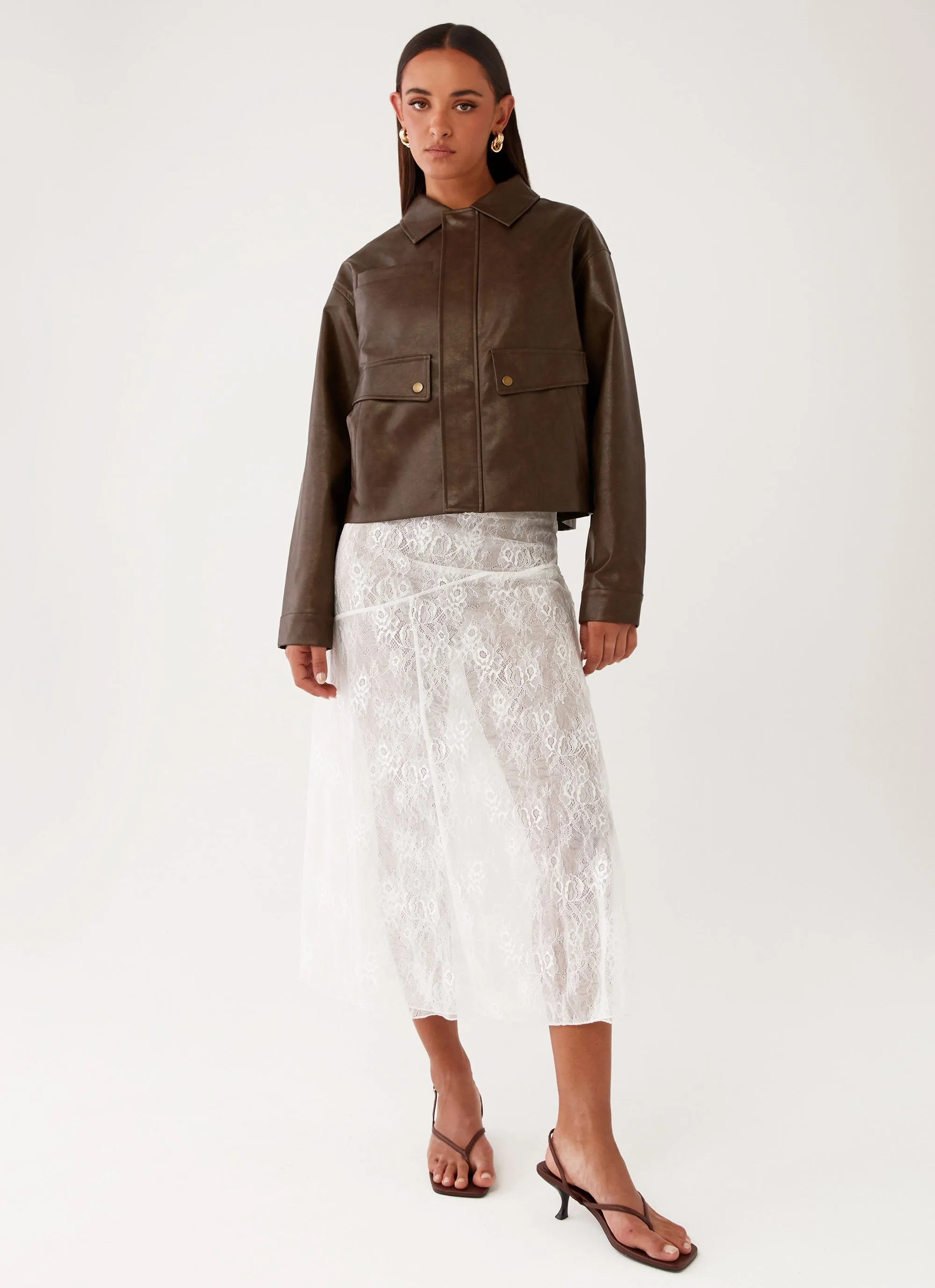 Chill Look StretchFit Silhouette Sloane Jacket - Brown