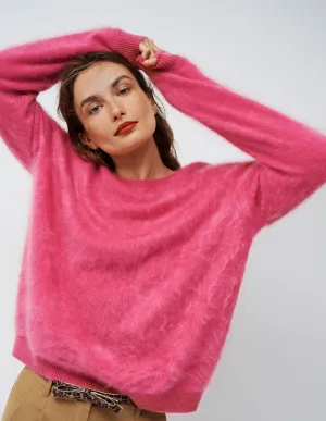 AntiStatic Finish Cold Warmth Brushed Cashmere Jumper-Pink Peony