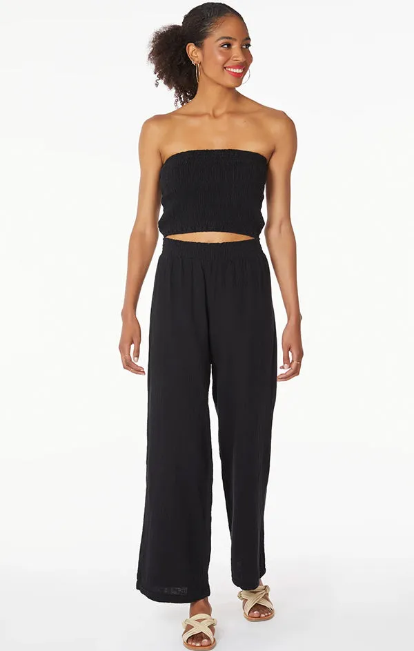 Smocked Tube Top Elite Vibe yoga mode