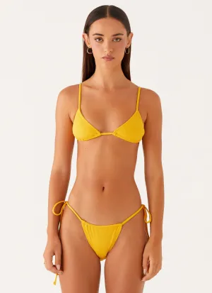 Calista Bikini Top - Bright Yellow Outdoor Swimwear