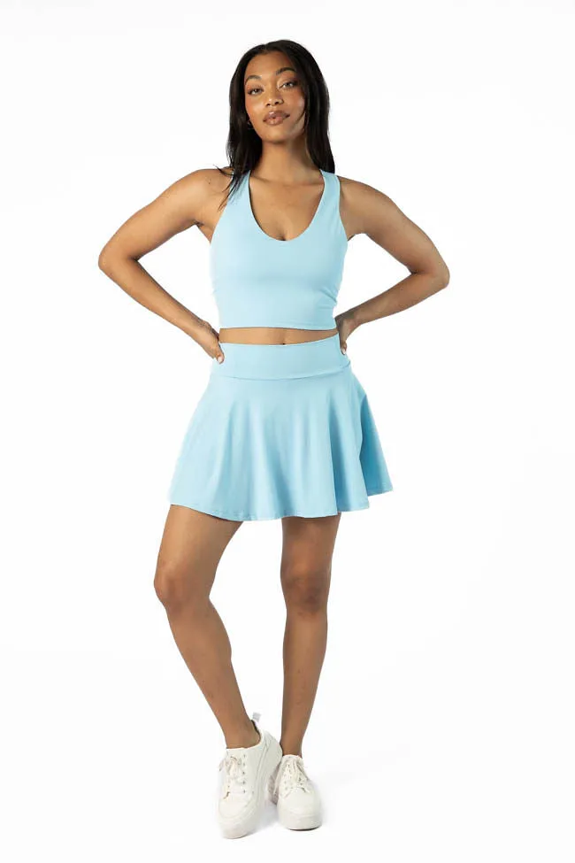 Head Start Light Blue Pleated Active Skort SALE Retro Style
