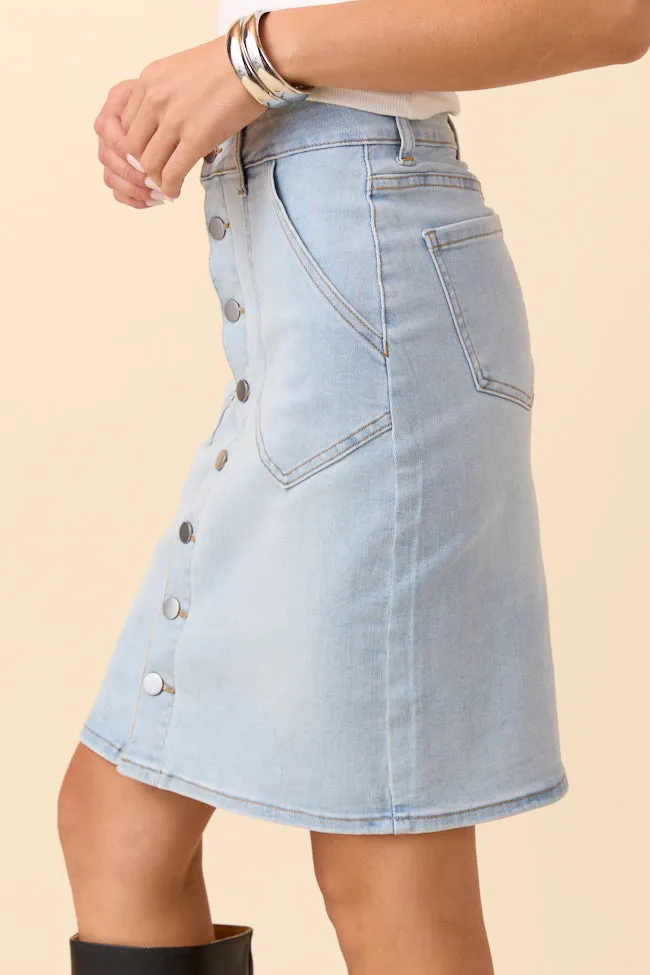 My Favorite Button Down Skirt Airy Comfort