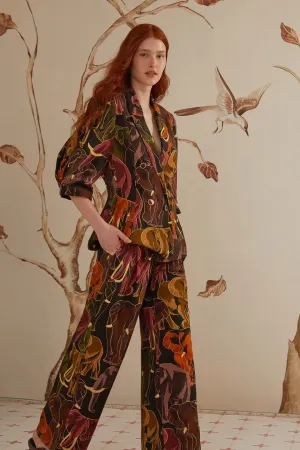 Easy Movement Brown Elephants Pants