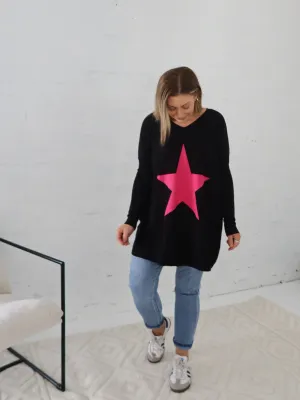 Heat Retention Technology Maeve Star Knit - Black