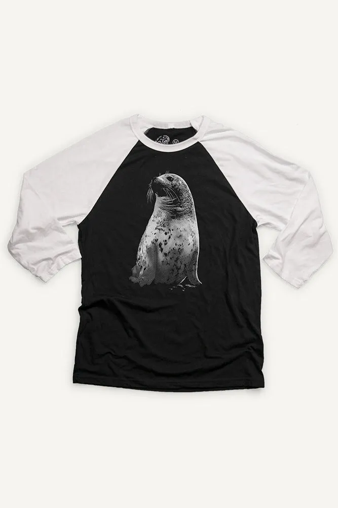 Cross Grain Knit Harbour Seal Baseball Shirt (Unisex)