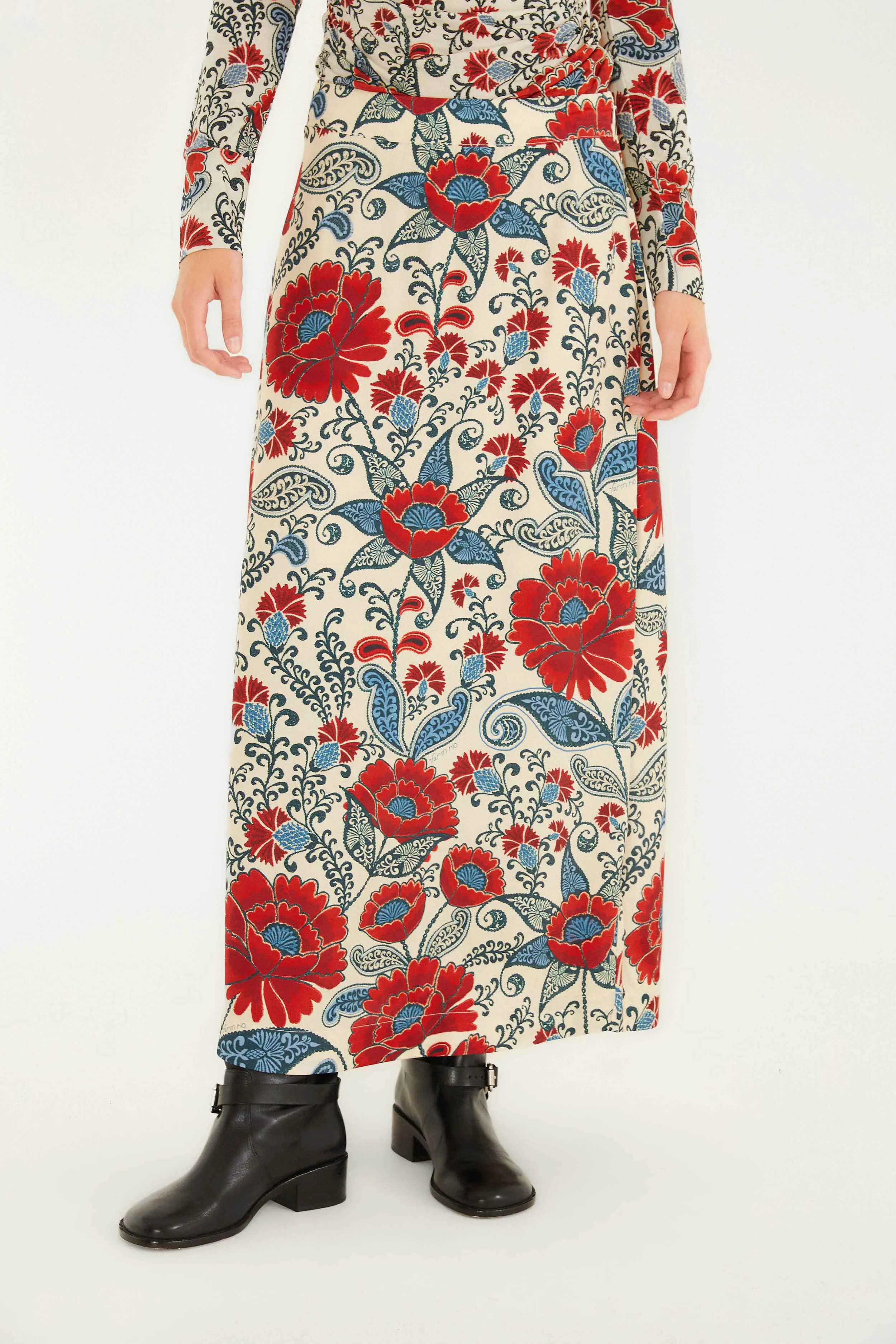 Sand Francesca Lenzing? Ecovero? Viscose Maxi Skirt Hip Skimming