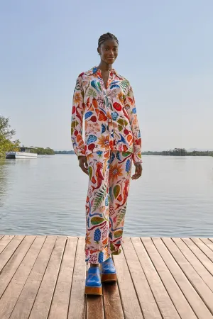 Beige Bright Farm Pajama Pants TailoredSilhouette