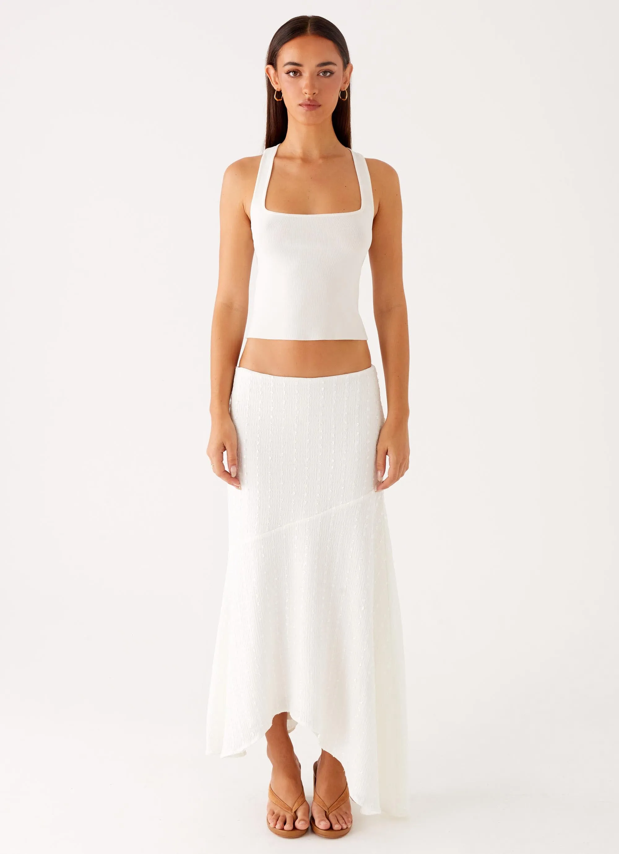 Johanna Knit Top - White Core Style