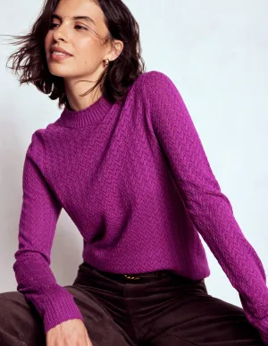 AntiStatic Finish Diane Pointelle Jumper-Regal Purple